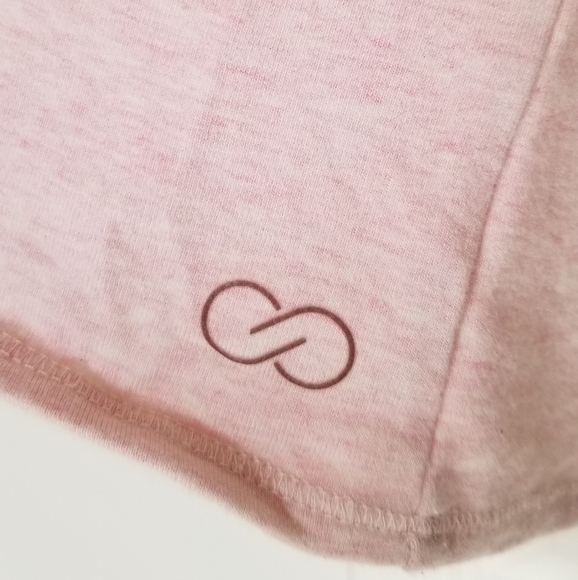 Calia pink V back and front pullover sweatshirt 3/4 sleeve SZ Med - Picture 5 of 8